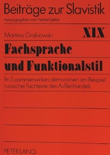 Fachsprache und Funktionalstil - Martina Grabowski