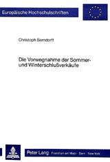 Die Vorwegnahme der Sommer- und Winterschlussverkäufe - Christoph Berndorff