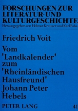 Vom «Landkalender» zum «Rheinländischen Hausfreund» Johann Peter Hebels - Friedrich Voit