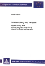 Wiederholung und Variation - Elmar Besch