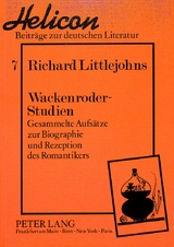 Wackenroder-Studien - Richard Littlejohns