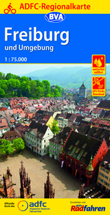 ADFC-Regionalkarte Freiburg und Umgebung 1:75.000, reiß- und wetterfest, GPS-Tracks Download - 