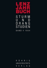 Lenz-Jahrbuch. Sturm-und-Drang-Studien / Lenz-Jahrbuch 4 (1994) - 