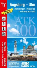 ATK100-12 Augsburg-Ulm (Amtliche Topographische Karte 1:100000) - Breitband und Vermessung Landesamt für Digitalisierung  Bayern