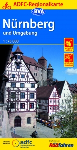 ADFC Regionalkarte Nürnberg und Umgebung mit Tagestouren-Vorschlägen, 1:75.000, reiß- und wetterfest, GPS-Tracks Download - 