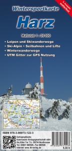 Wintersportkarte Harz - 