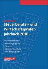 Steuerberater- und Wirtschaftsprüfer-Jahrbuch 2016 - 