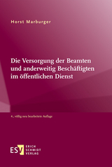 Die Versorgung der Beamten und anderweitig Beschäftigten im öffentlichen Dienst - Marburger, Horst