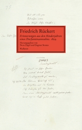 Erinnerungen aus den Kinderjahren eines Dorfamtmannsohns. 1829 - Friedrich Rückert