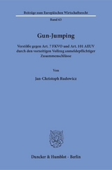 Gun-Jumping. - Jan-Christoph Rudowicz