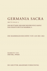 Die Bamberger Bischöfe von 1693 bis 1802. Das exemte Bistum Bamberg 4