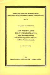 Zur Psychologie der Toneigenschaften - Gerhard Albersheim