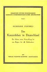 Das Konzertleben in Deutschland - Gerhard Pinthus