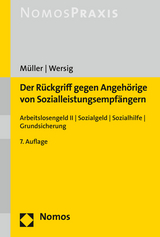 Der Rückgriff gegen Angehörige von Sozialleistungsempfängern - Müller, Christian; Wersig, Maria