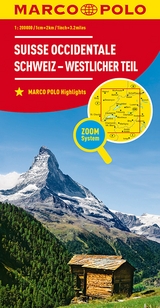 MARCO POLO Regionalkarte Schweiz 01 westlicher Teil 1:200.000 - 