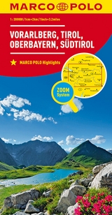 MARCO POLO Regionalkarte Österreich Blatt 03 Vorarlberg, Tirol - 