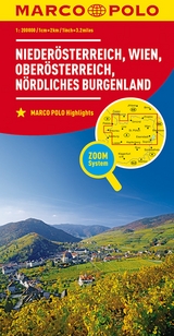 MARCO POLO Regionalkarte Österreich 01 Niederösterreich, Wien 1:200.000 - 