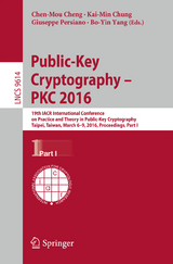 Public-Key Cryptography – PKC 2016 - 