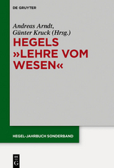 Hegels "Lehre vom Wesen" - 
