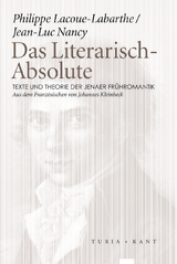 Das Literarisch-Absolute. Texte und Theorie der Jenaer Frühromantik - Philippe Lacoue-Labarthe, Jean-Luc Nancy