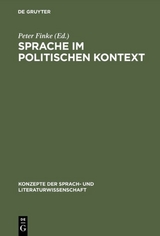 Sprache im politischen Kontext - 