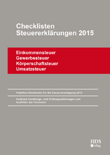Checklisten Steuererklärungen 2015 - Thomas Arndt, Uwe Perbey, Annette Lähn