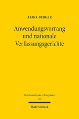 Anwendungsvorrang und nationale Verfassungsgerichte - Alina Berger