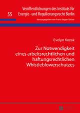 Zur Notwendigkeit eines arbeitsrechtlichen und haftungsrechtlichen Whistleblowerschutzes - Evelyn Kozak