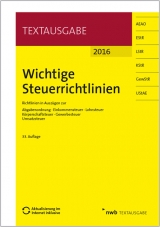 Wichtige Steuerrichtlinien - 