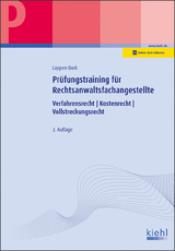 Prüfungstraining für Rechtsanwaltsfachangestellte - Lappen-Bork, Sabine; Roeser, Karsten