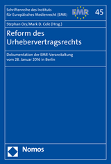 Reform des Urhebervertragsrechts - 