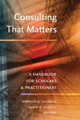 Consulting That Matters - Waldeck, Jennifer H.; Seibold, David R.