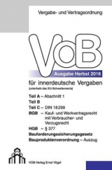 VOB Fassung 2016 für innerdeutsche Vergaben - 