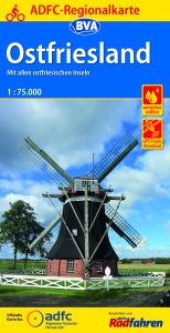 ADFC-Regionalkarte Ostfriesland, 1:75.000, reiß- und wetterfest, GPS-Tracks Download - 