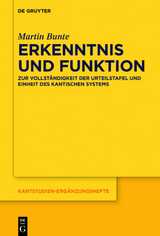 Erkenntnis und Funktion - Martin Bunte