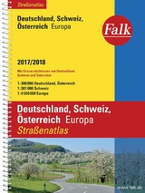 Falk Straßenatlas Deutschland, Schweiz, Österreich, Europa 2016/2017 1 : 300 000