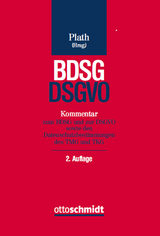 BDSG/DSGVO - Plath, Kai-Uwe