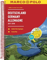 MARCO POLO Reiseatlas Deutschland 2017/2018 1:300 000, Europa 1:4 500 000