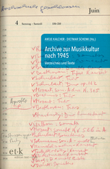 Archive zur Musikkultur nach 1945 - 