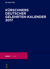 Kürschners Deutscher Gelehrten-Kalender / 2017 - 