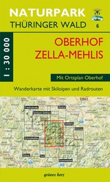 Wanderkarte Oberhof und Zella-Mehlis - 