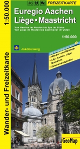 Euregio Aachen, Liege, Maastricht Wander- und Freizeitkarte - 