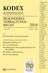 KODEX Besonderes Verwaltungsrecht 2016 - Doralt, Werner