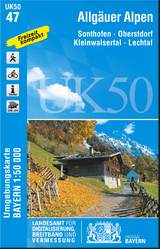 UK50-47 Allgäuer Alpen - Landesamt für Digitalisierung, Breitband und Vermessung, Bayern; Landesamt für Digitalisierung, Breitband und Vermessung, Bayern