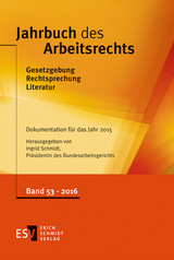 Jahrbuch des Arbeitsrechts. Gesetzgebung - Rechtsprechung - Literatur.... / Jahrbuch des Arbeitsrechts - 