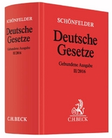 Deutsche Gesetze Gebundene Ausgabe II/2016 - Schönfelder, Heinrich