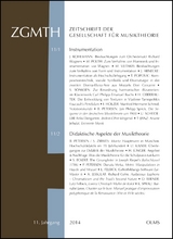 ZGMTH - Zeitschrift der Gesellschaft für Musiktheorie, 11. Jahrgang 2014 - 