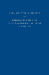 Philosophische und populärwissenschaftliche Schriften - Hermann von Helmholtz