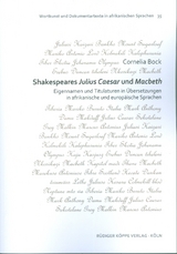 Shakespeares Julius Caesar und Macbeth - Cornelia Bock