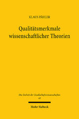 Qualitätsmerkmale wissenschaftlicher Theorien - Klaus Pähler